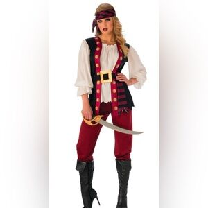 Rubies 4 Pc women's Lusty Pirate Costume women’s size Large